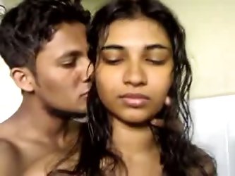 Big Saggy Tits Of My 20 Yo Indian Girlfriend Look Amazing. She's All Naked And Sweaty Kneels Down And Blows My Hairy Cock Until I Cum In Her Mout